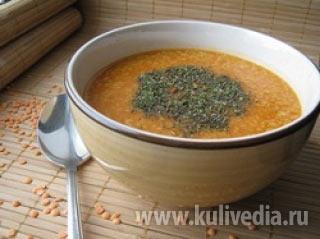 Чечевичный суп с авелуком